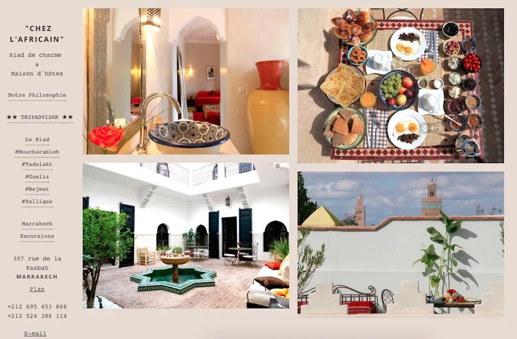 *** Guest house Riad Chez L'Africain Marrakesh Morocco